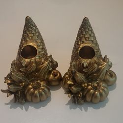 Cornucopia Candle Holders 