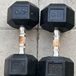 40 LB Dumbbell Weights Pair Used $55 The Pair 