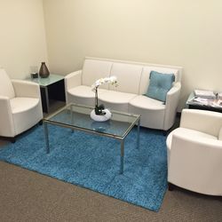 Leather Sofa and  Armchairs 