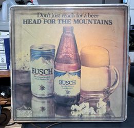 Vintage Busch Beer Lighted Sign