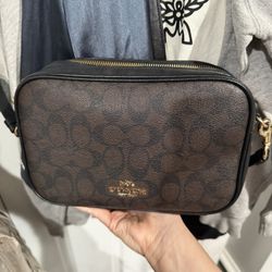 Coach Purse Double Zipper 