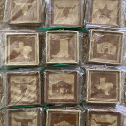 Texas Themed Handmade Drink Coasters