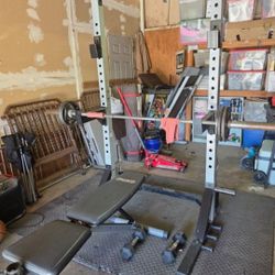 Half Rack And Bench
