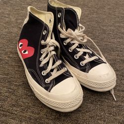 Comme des Garçons Play x Converse Chuck 70 sneakers black(Men’s 6 Womens 8)