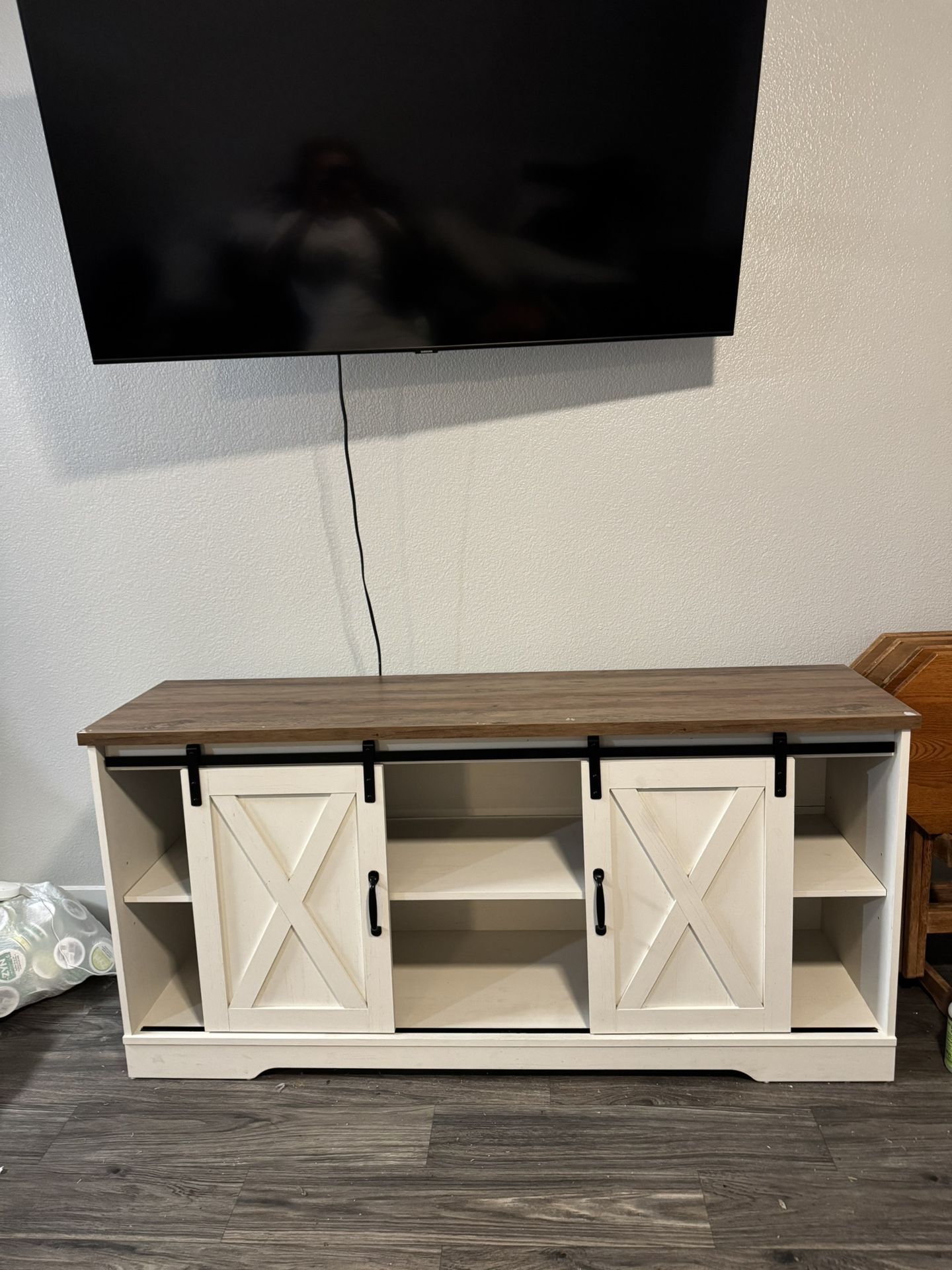 Barn Door Entertainment Center 