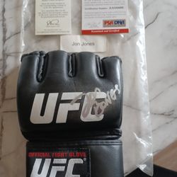 Jon Bones Jones Autographed Fight Glove