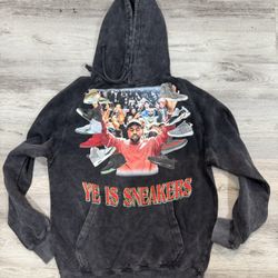 Ye Is Sneakers hoodie Sz Medium
