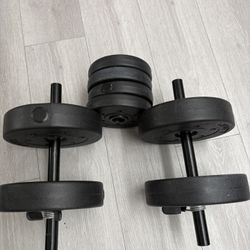 adjustable dumbbell set
