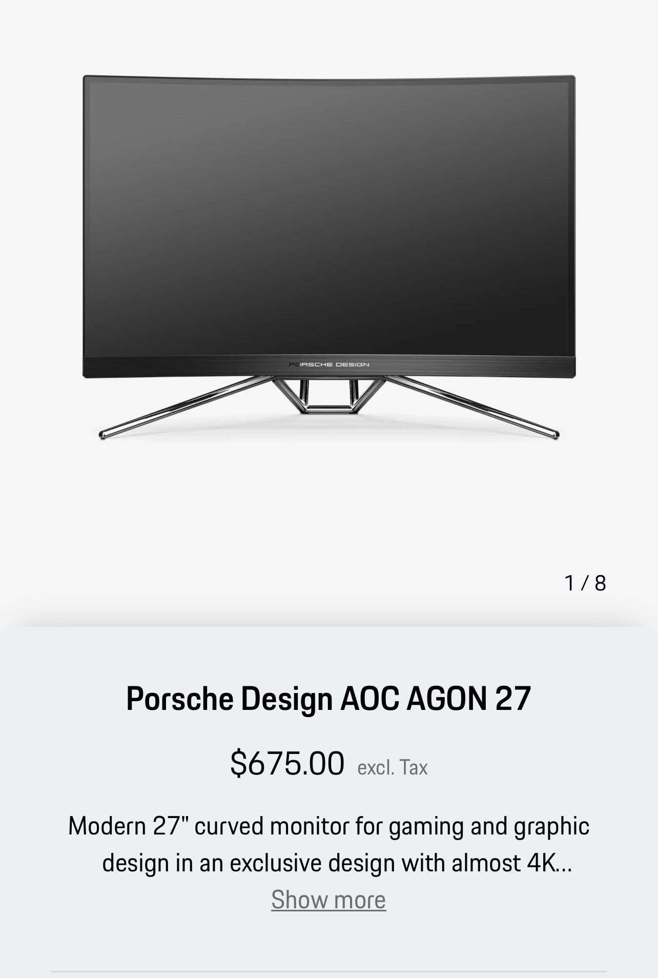 Porche Design Monitor