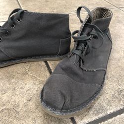 Toms Gray Canvas Shoes Mens Size 11