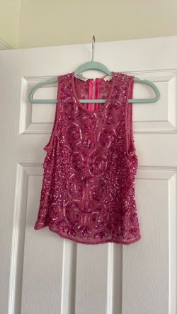 Vintage silk beaded top