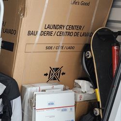 Single Unit Front Load LG Tower 4.5 cu. ft. Washer & 7.4 cu. ft. Electric Dryer