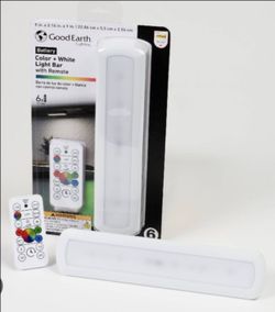 Good Earth Lighting 9.5-in Battery LED Under Cabinet Light Bar with Remote