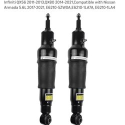 E6210-1LA8A 2 PCS Rear Air Shock Absorber Compatible with Infiniti QX56 2011-2013,QX80 2014-2021,Compatible with Nissan Armada 5.6L 2017-2021, E6210-5