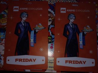 Anime Expo 2026 AX 2x Friday Ticket Badges