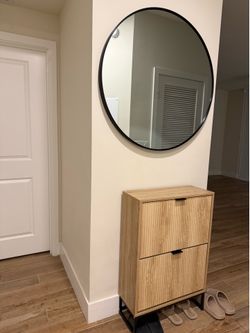 Shoe storage & mirror