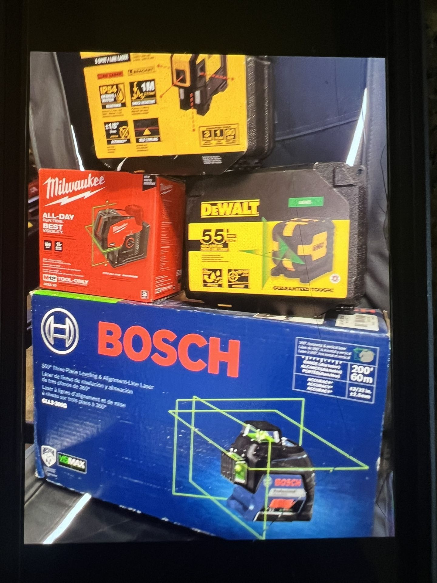 Milwaukee Laser / Dewalt Laser 165’ And 55’/ And BOSCH