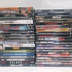 Lot Of 40 New & Sealed Action Drama DVD Movies  