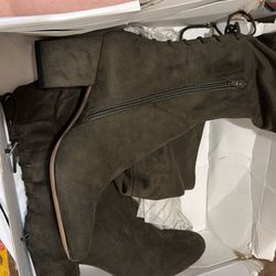 Olive green boots