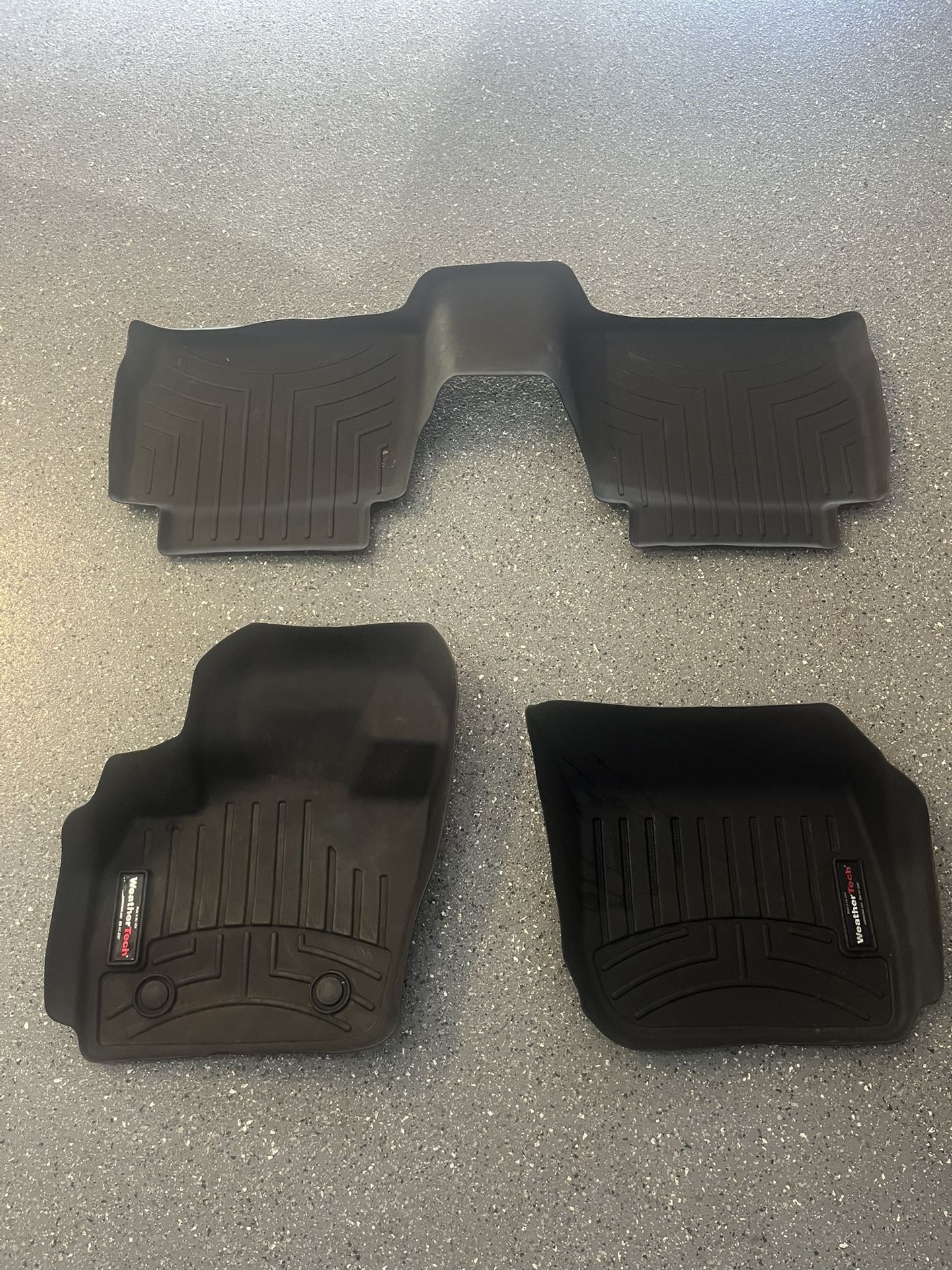 WeatherTech FloorLiner for 2017-2020 Ford Fusion - 1st Row 2nd Row Black