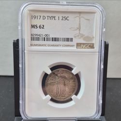 RARE!!!!! 1917 D Standing Liberty Quarter