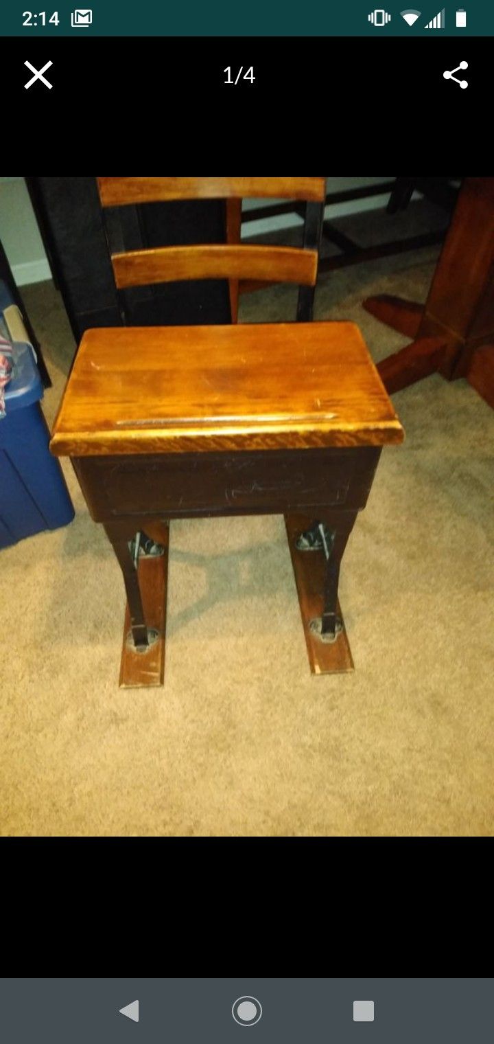 Antique Preschool Desk