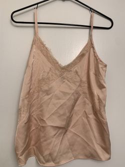 Satin Lace Top Womens Size Small