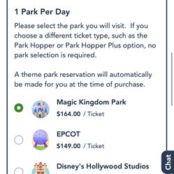 Disney Magical Kingdom One Day Ticket (2)