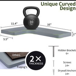 set of 3 heavy duty Floating Corner shelves(holds 30lbs each)