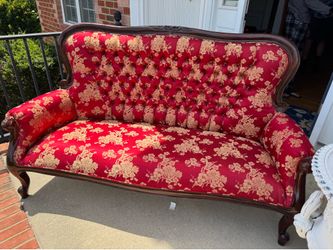 Antique Red Sofa