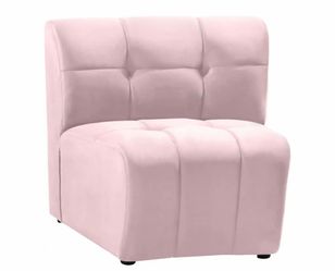 Infinity Pink Velvet Modular Chair