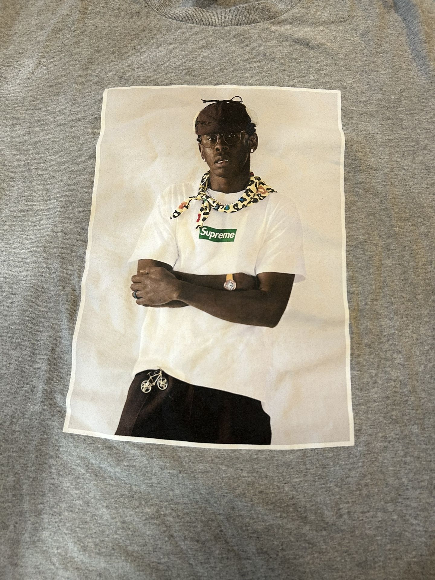 Tlyer The Creator Supreme Shirt Grey Color