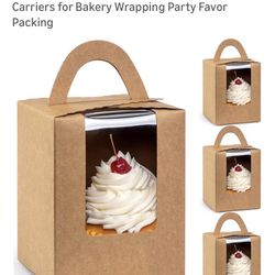 25 Cupcake Carrier with Window Insert and Handle