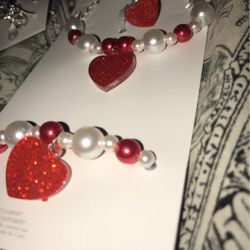 Heart Bracelet Necklace And Ring