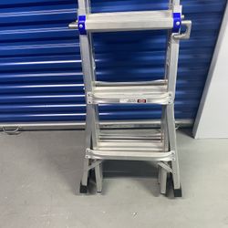 Werner Model MT-13 aluminium 13” adjustable multi position ladder 300lbs weight capacity
