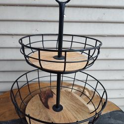 Brand New Wooden Tiered Tray Adornos DE CASA De Madera 