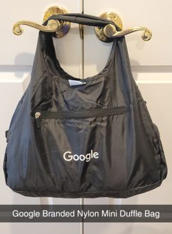 Google Branded Nylon Handbag / Mini Duffle Bag -  BRAND NEW