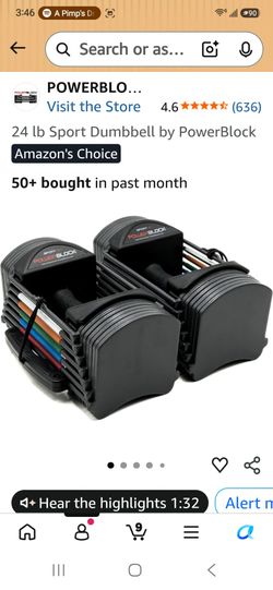 PowerBlock Sport 24 lb Adjustable Dumbbells