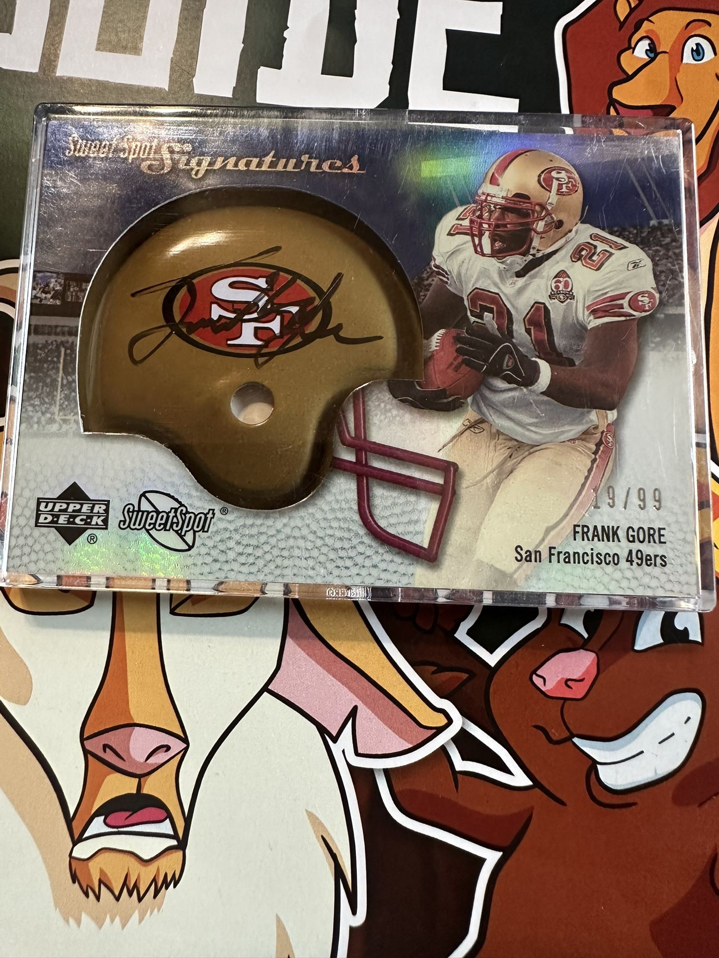 2007 49ers upper Deck Sweet Spot Frank Gore Autograph