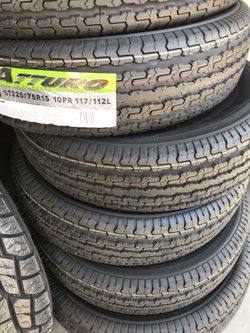 4x ST trailer tire 225x75-15 $275 install included no bargain price firm