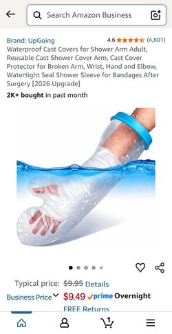 Waterproof arm cast protector