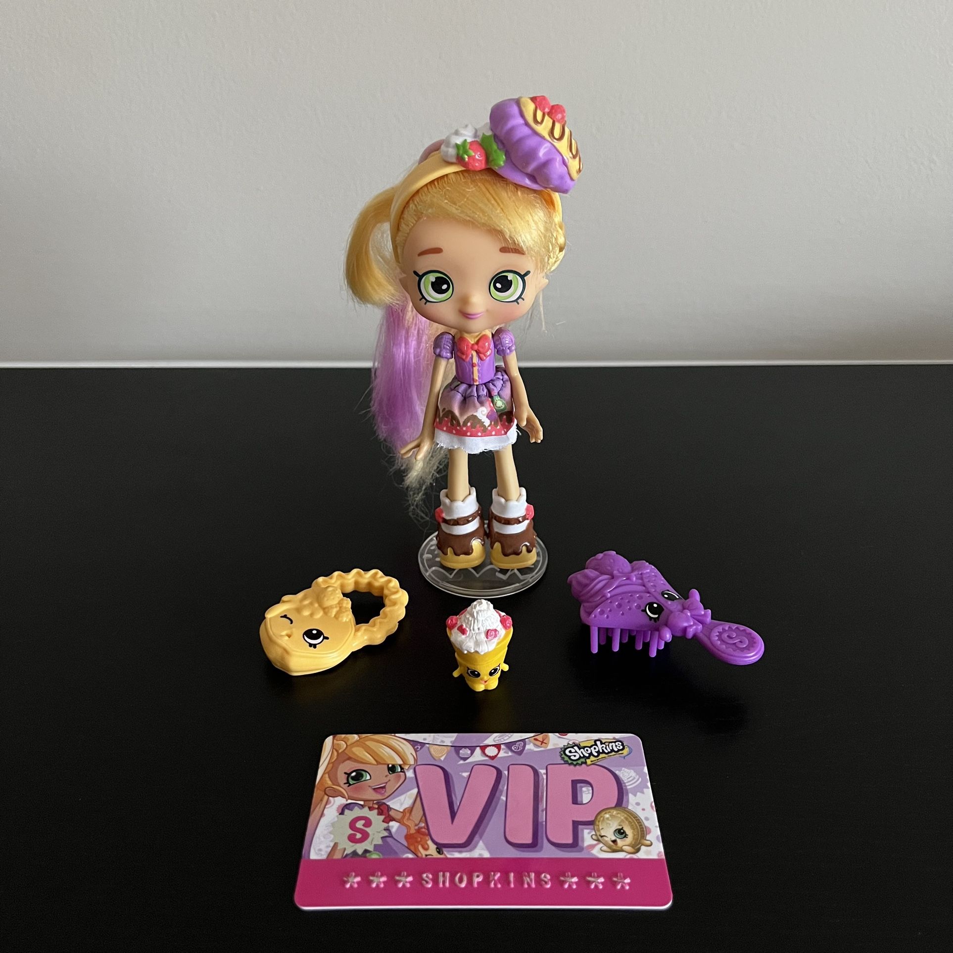Shopkins Shoppies Pam Cake Kyla Crepe Accessories 2016