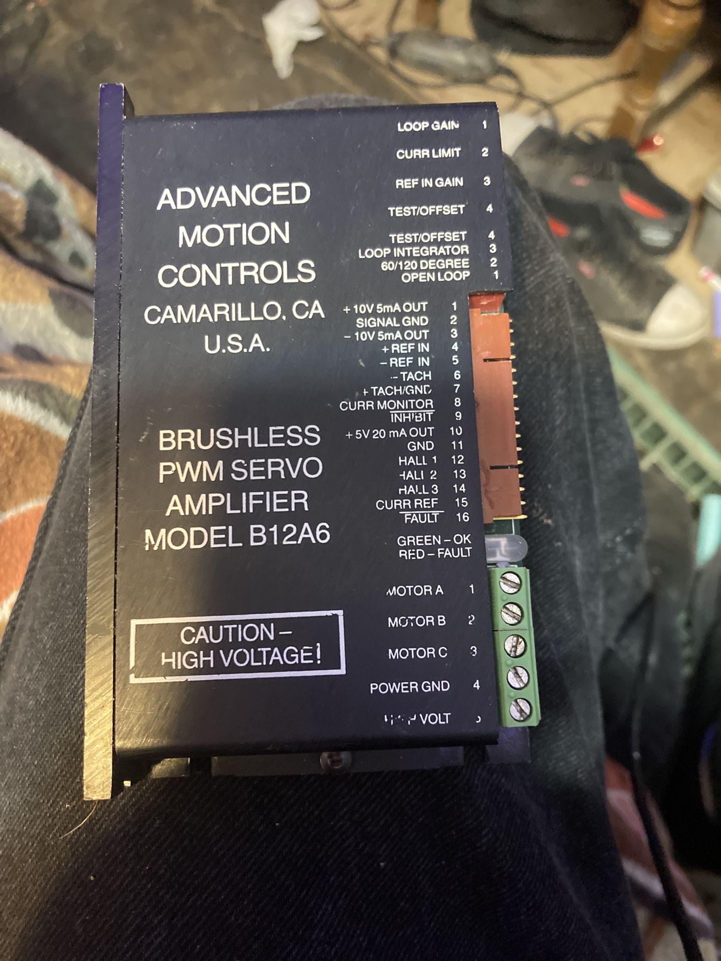 Brushless Own Servo Amplifier Model B12A6