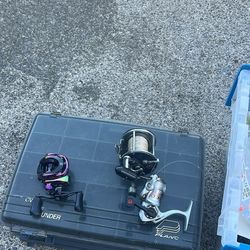 Fishing Lures Tackle Box And Reels