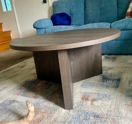 32” Round Dusty Brown Coffee Table