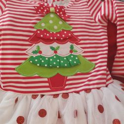 New! 2 piece Girl Christmas Set. Beautiful 18 months
