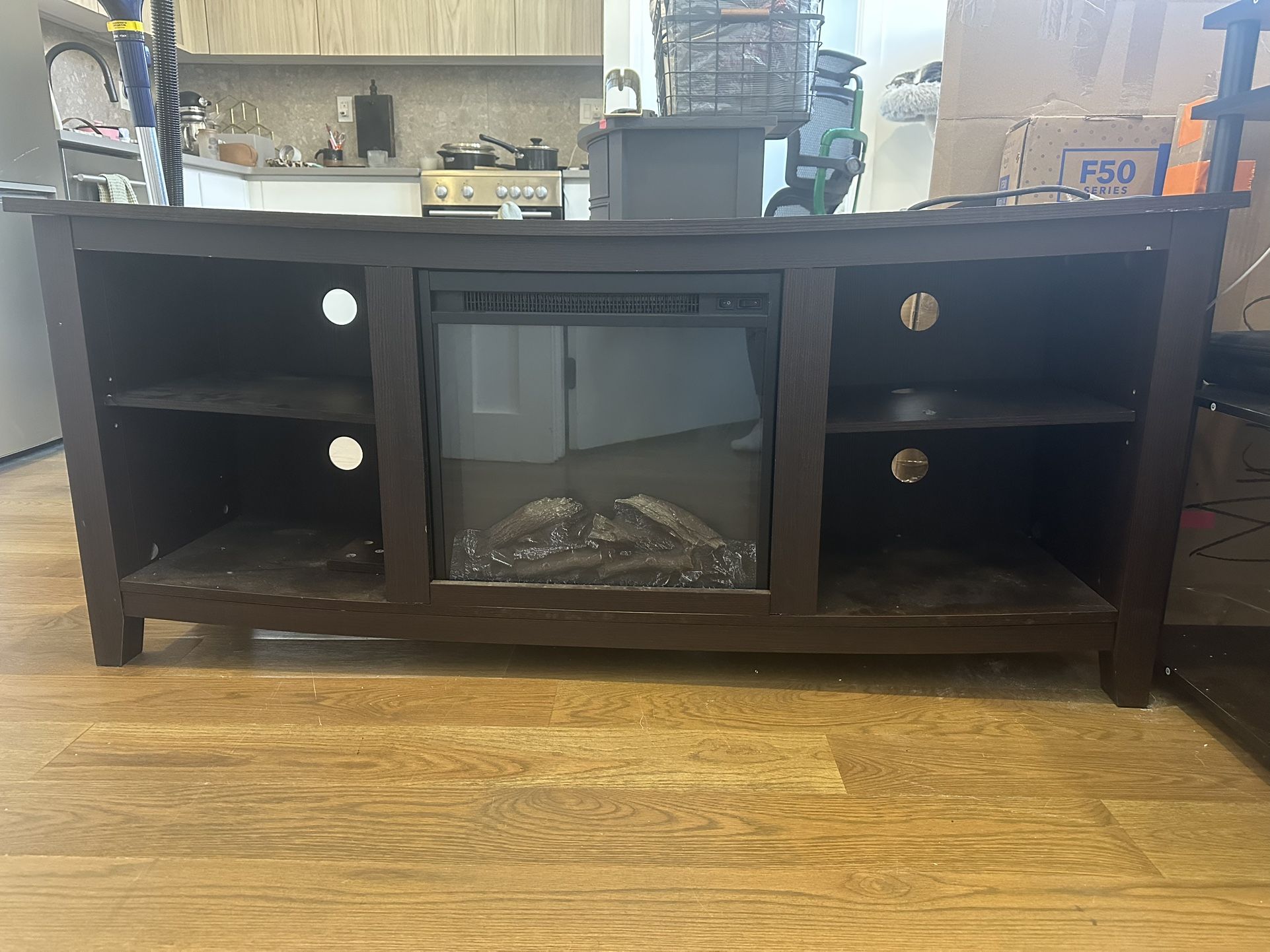 Tv Stand w/ Electric Fireplace