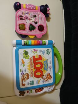 LeapFrog 100 words book and Minnie Mouse bilingual
