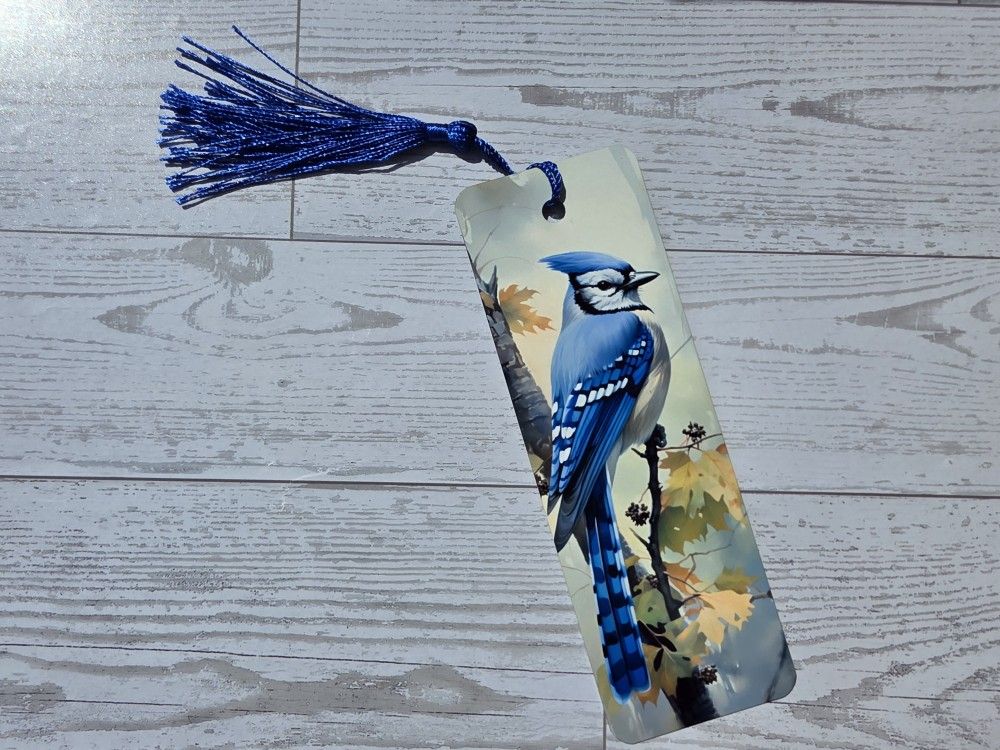 Blue Jay Metal Bookmark β Shipping Only