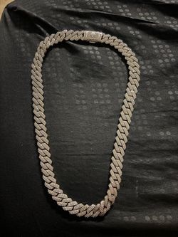 Sterling Silver Moissanite Chain
